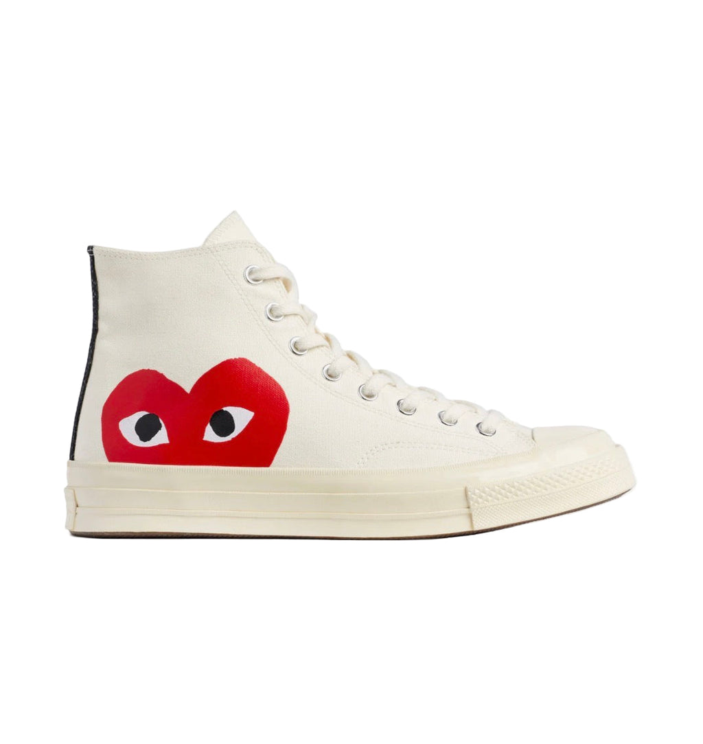 Converse Red Heart Chuck Taylor All Star ’70 High White