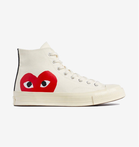 Converse Red Heart Chuck Taylor All Star ’70 High White