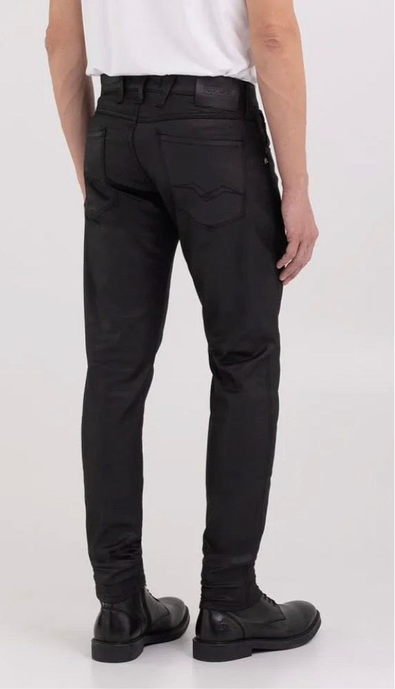 REPLAY SLIM FIT WAX COATED BRONNY JEANS