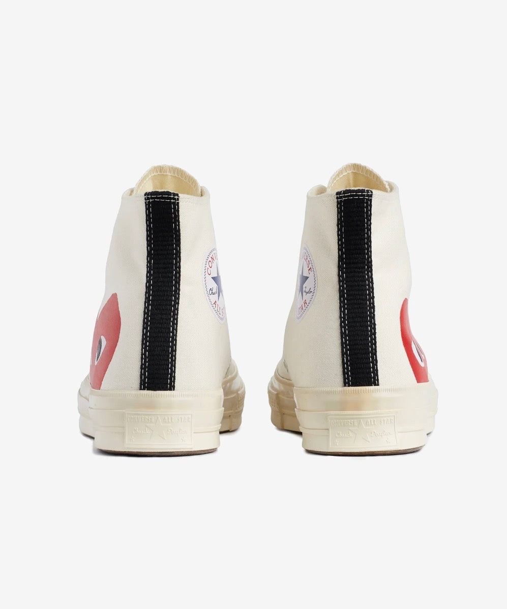 Converse Red Heart Chuck Taylor All Star ’70 High White