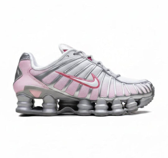 NIKE SHOX TL METALLIC PLATINUM/PINK FOAM/WHITE
