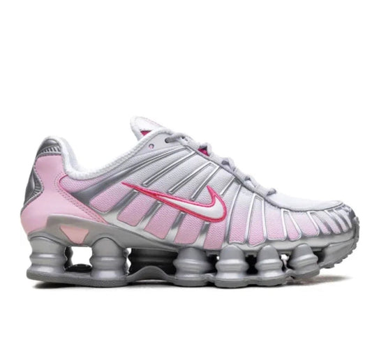 NIKE SHOX TL METALLIC PLATINUM/PINK FOAM/WHITE