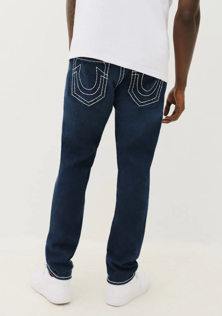 True Religion Jeans Rocco Super T NF 32 Inseam Damon Dark Wash