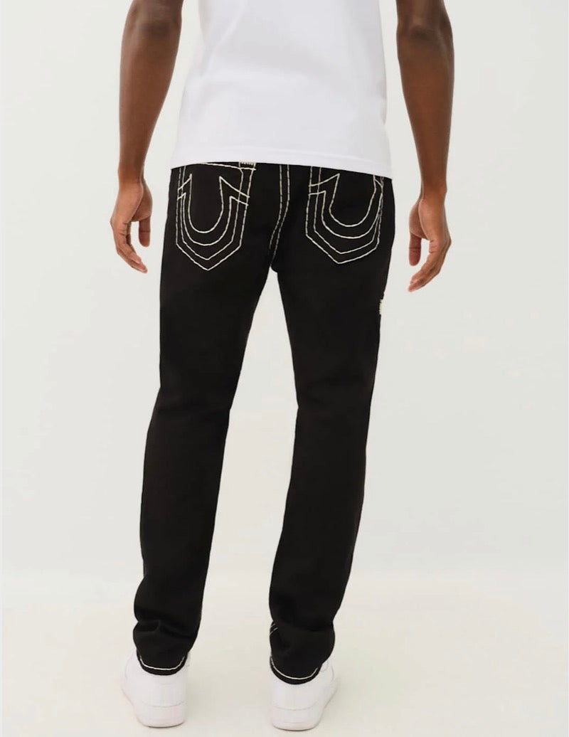 True Religion Rocco Jeans Super T No Flap Black Rinse