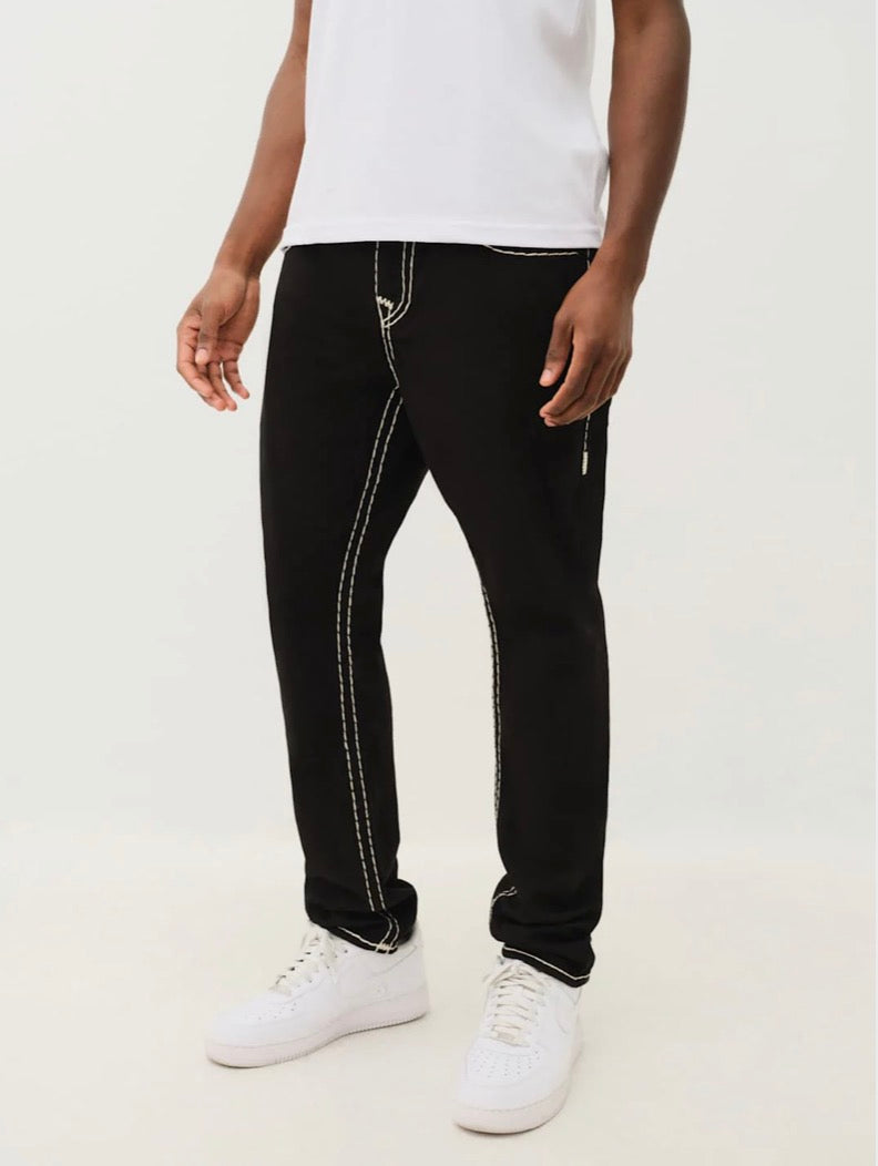 True Religion Rocco Jeans Super T No Flap Black Rinse