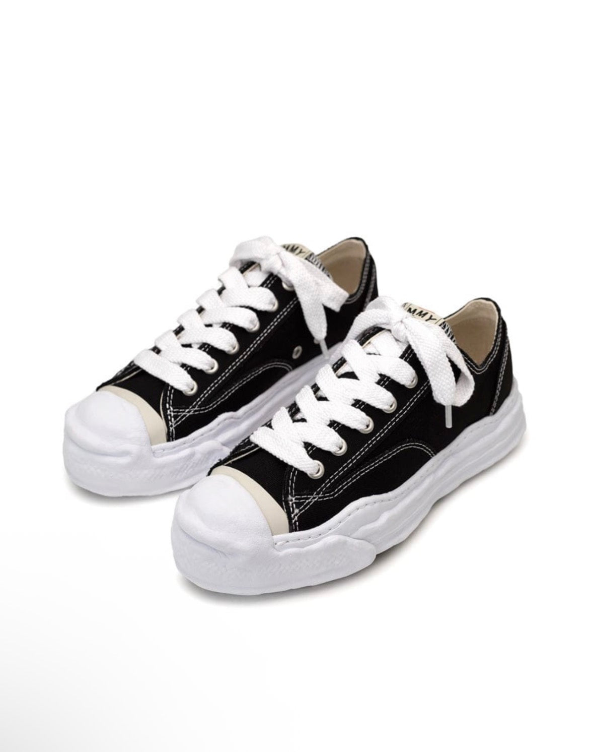 MAISON MIHARA YASUHIRO HANK OG SOLE CANVAS LOW BLACK