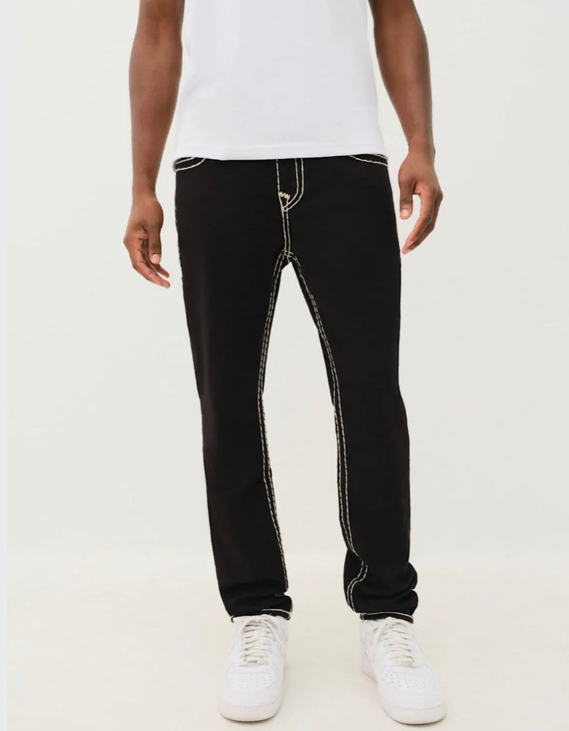 True Religion Rocco Jeans Super T No Flap Black Rinse
