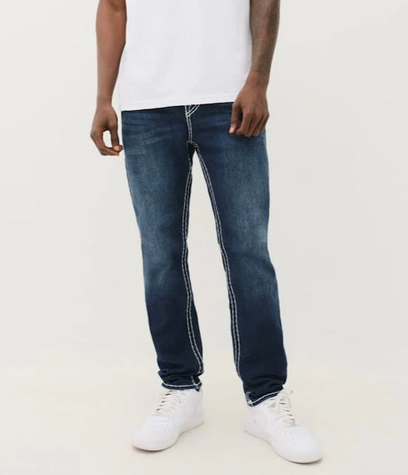 True Religion Jeans Rocco Super T NF 32 Inseam Damon Dark Wash